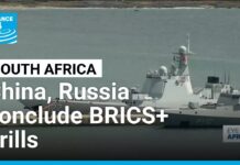 China, Russia conclude BRICS+ naval drills in South Africa amid controversy, 20 January 2026