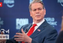 U.S. Treasury Secretary Scott Bessent Speaks at World Economic Forum in Davos, 20 January 2026