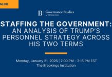 Staffing the government: An analysis of Trump’s personnel strategy across his two terms, 21 January 2026