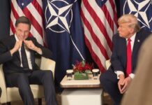 President Trump Participates in a Pull Aside with the Secretary General of NATO, 21 January 2026
