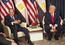 President Trump Participates in a Pull-Aside with the President of the Arab Republic of Egypt, 21 January 2026