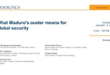 What Maduro’s ouster means for global security, 8 January 2025