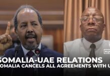 Somalia cancels all agreements with UAE over alleged sovereignty violations, 12 January 2026