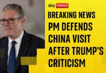 The UK Prime Minister defends his visit to China after Trump’s warning, 30 January 2026