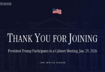 President Trump Participates in a Cabinet Meeting, 29 January 2026