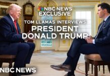 Full interview: Tom Llamas exclusive with President Trump, 8 February 2026