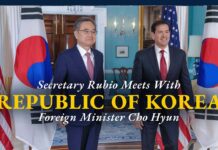 Secretary Rubio meets with Republic of Korea Foreign Minister Cho Hyun, 3 February 2026