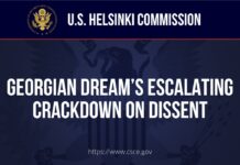 Commission on Security and Cooperation in Europe, To receive a briefing on Georgian Dream’s crackdown on dissent. 28 January 2026