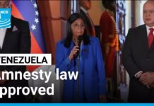 Venezuela’s National Assembly unanimously approves amnesty law, 20 February 2026