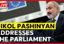Armenian Prime Minister Nikol Pashinyan speaks to the European Parliament in Strasbourg, 11 March 2026