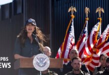 Noem holds news conference on border security in California, 12 February 2026