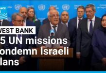 UN missions of 85 countries condemn Israeli West Bank plans, 18 February 2026