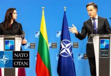 NATO Secretary General with Lithuanian Prime Minister Inga Ruginienė, 26 February 2026